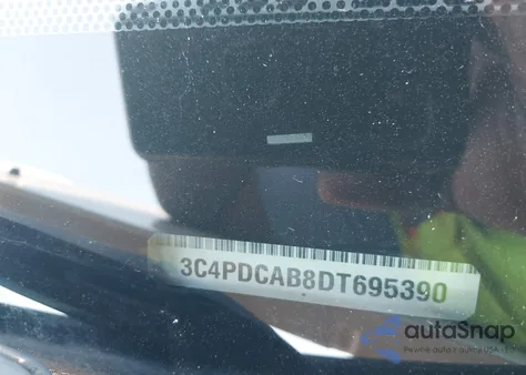 2013 Dodge Journey American Value Pkg из США, поврежденный, VIN 3C4PDCAB8DT695390